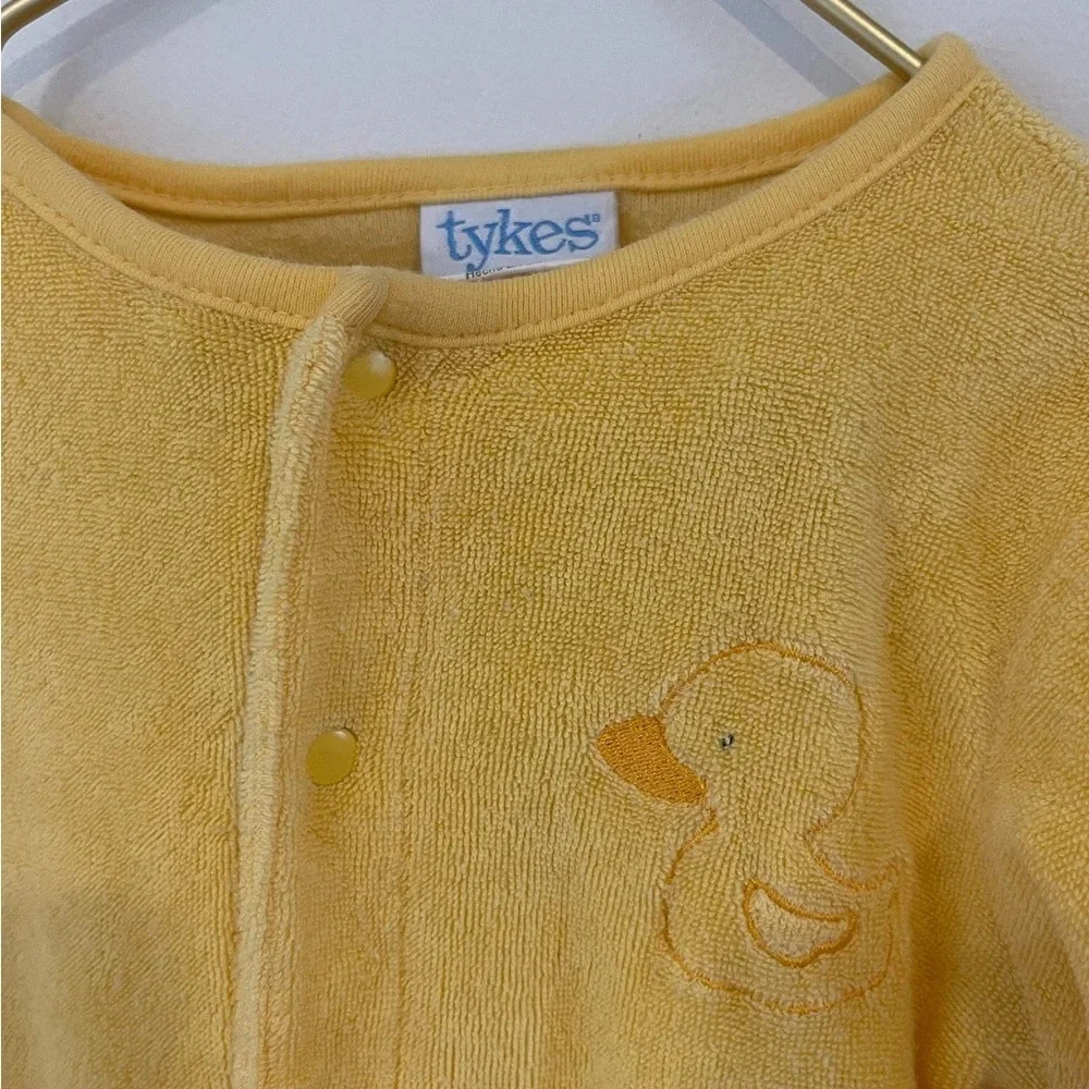 Vintage Carter's Tykes Rubber Ducky Romper Bib Set Size 3-6 months